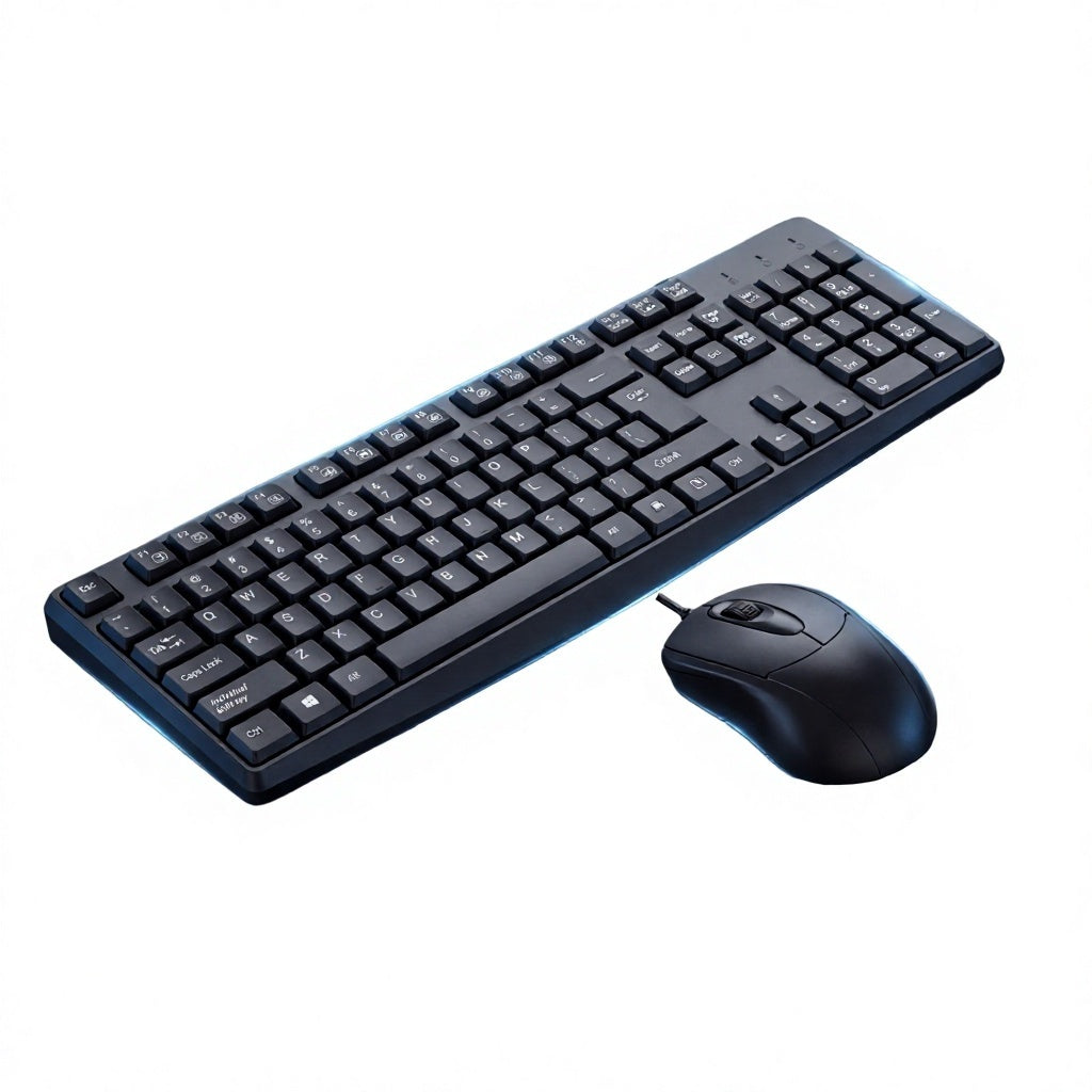 Combo teclado y mouse alámbrico USB