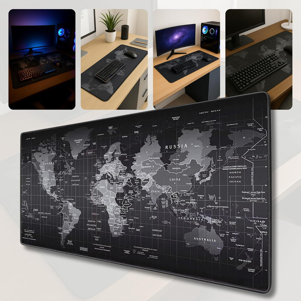 Mouse pad gamer mapamundi XL