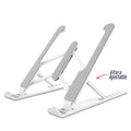 Soporte plástico para portátil blanco